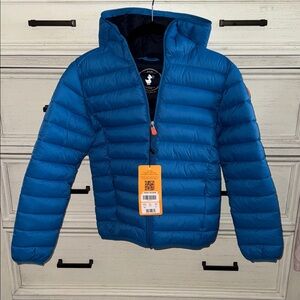 SAVE THE DUCK Youth ‘Age 10’ Vibrant Blue Jacket NWT!